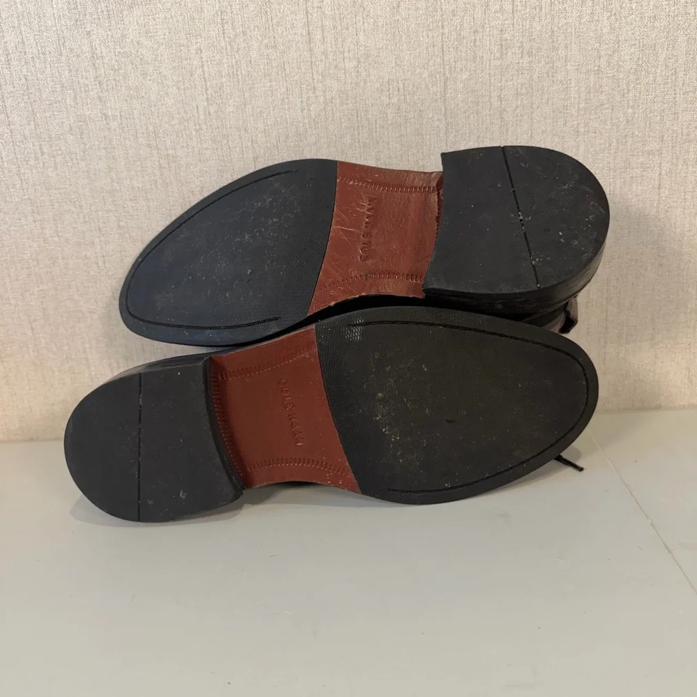 Cole Haan Men's Chukka Ankle Boots C20917 Gray‎ Black Leather  Size 7.5M